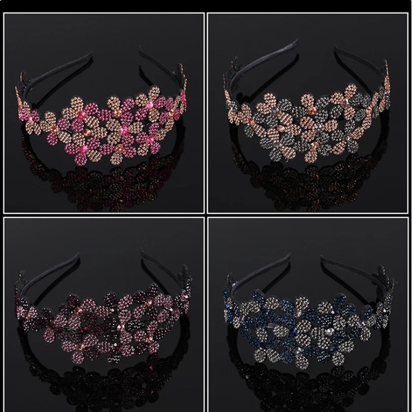 ❤️UNIQUE HANDMADE CRYSTAL AND RHINESTONE HAIR BAND❤️$15 EACH OR 2 FOR $25❤️ - Picture 4 of 4